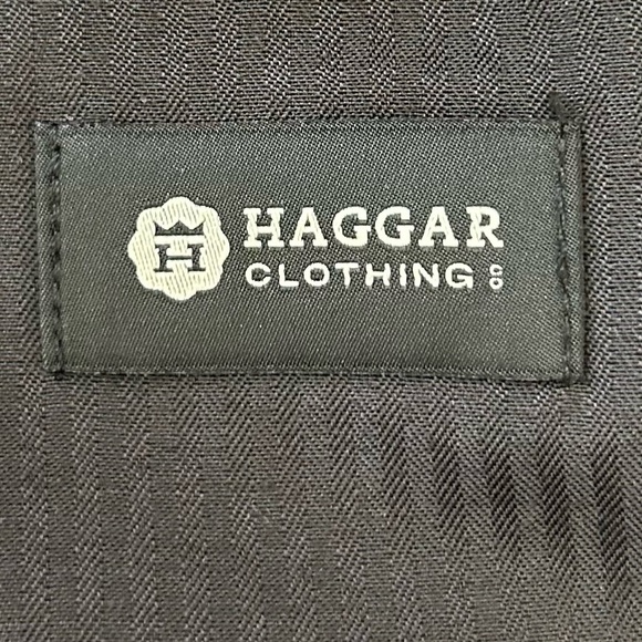 Haggar Men's Chino Pants Casual Cotton Black Size 32 - Picture 8 of 14